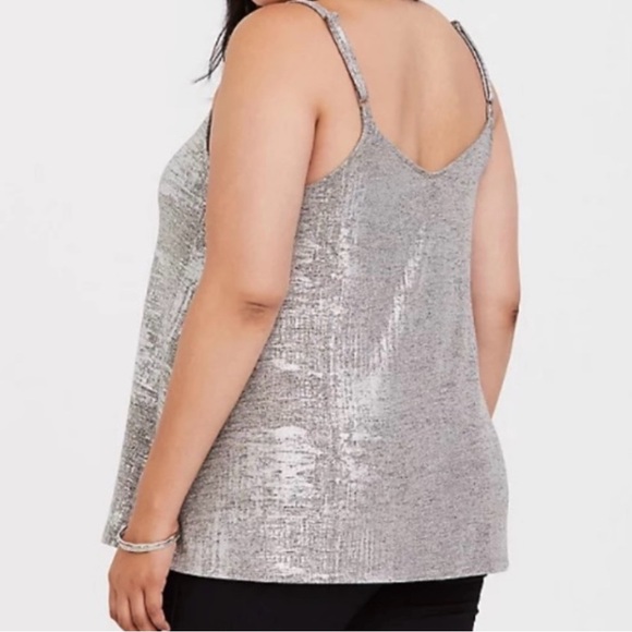 Torrid Shimmering Gray Camisole - Picture 2 of 4